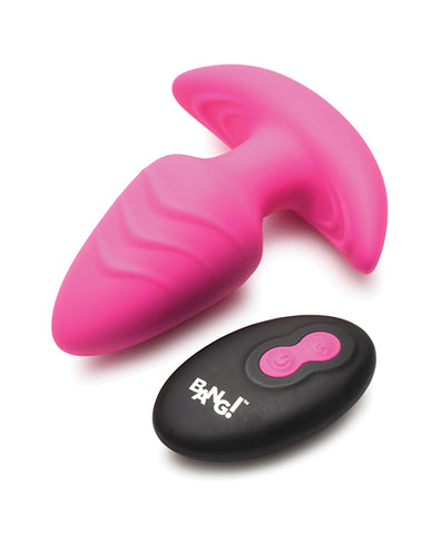 Bang! Rotating & Vibrating Tapered Butt Plug w/Remote