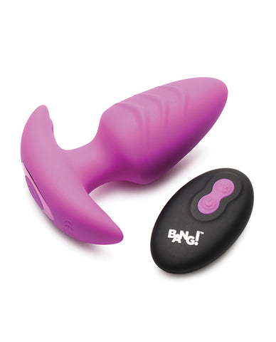 Bang! Rotating & Vibrating Tapered Butt Plug w/Remote