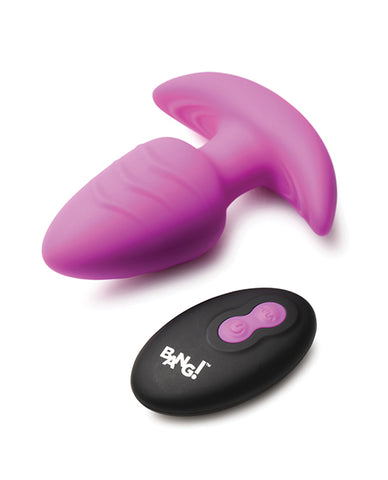 Bang! Rotating & Vibrating Tapered Butt Plug w/Remote