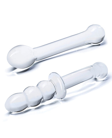 Glas 2 pc G-Spot Pleasure Glass Dildo Set