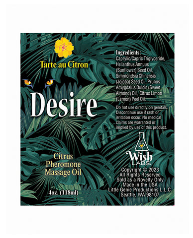 Desire Pheromone Massage Oil