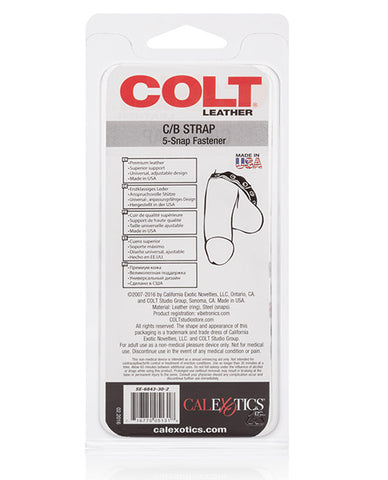 COLT Leather C/B Strap 5 Snap Fastener