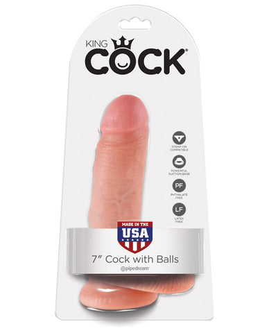 King Cock 7" Cock W/balls