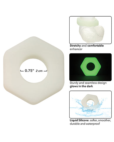 Alpha Liquid Silicone Glow in the Dark Prolong Cock Ring