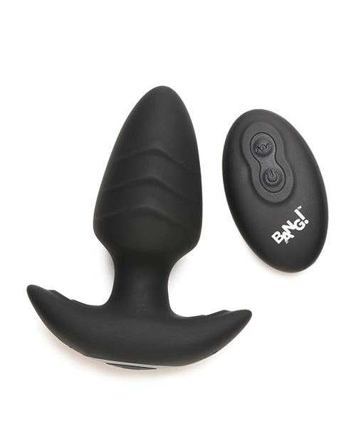 Bang! Rotating & Vibrating Tapered Butt Plug w/Remote