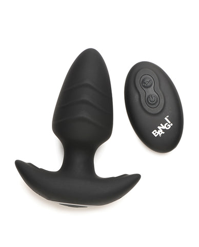 Bang! Rotating & Vibrating Tapered Butt Plug w/Remote