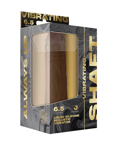 Shaft Flexskin Liquid Silicone 6.5" Vibrating Dong