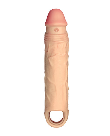 Shaft Flexskin Liquid Silicone 7.8" Vibrating Sheath