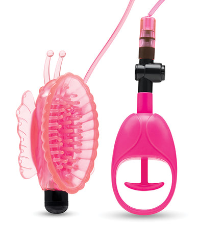 Lux Fetish Vibrating Butterfly Pussy Pump w/Quick Release