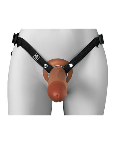 Fantasy X-Tensions Elite 8" Silicone Hollow Strap-on w/Harness