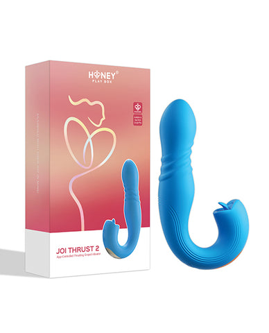 Honey Play Box Joi Thrust 2 App-Controlled Thrusting Vibrator & Clit Licker