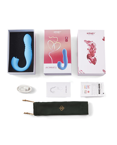 Honey Play Box Joi Thrust 2 App-Controlled Thrusting Vibrator & Clit Licker