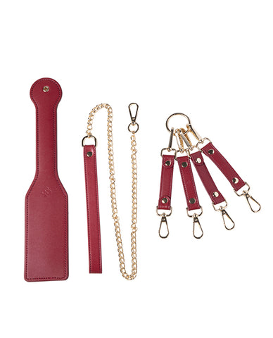 Kinky Play Box Red Passion 8 pc Set Bondage Kit