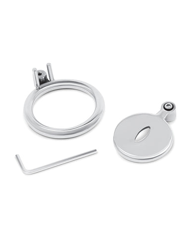 Lockmaster Stainless Steel Inverted Chastity Cage w/Cats Eye