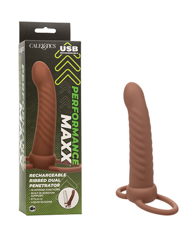 Performance Maxx Rechargeable Ribbed Dual Penetrator