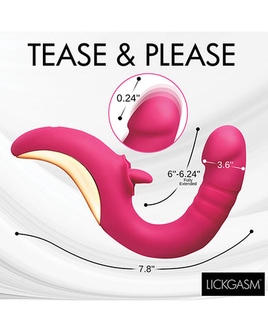 Lickgasm Tease & Please Thrusting & Licking Vibrator