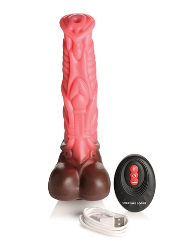 Creature Cocks Deluxe Centaur Thrusting & Vibrating Silicone Dildo w/Remote Control