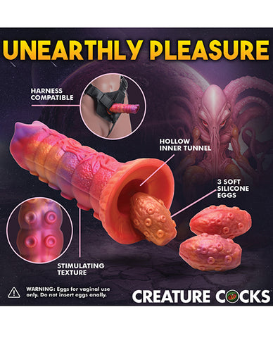 Creature Cocks Nymphoid Ovipositor Silicone Dildo w/Eggs