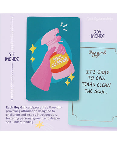 Hey Girl Sassy & Sweary Affirmation Deck For Women