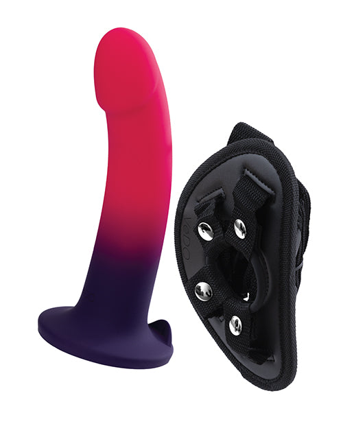 VeDO Duo Silicone Dildo w/Harness