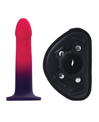 VeDO Duo Silicone Dildo w/Harness