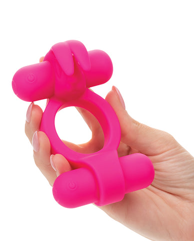 Couple's Enhancer Silicone Rechargeable Rockin' Rabbit Enhancer