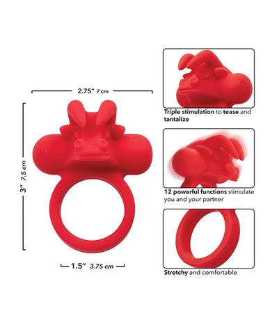 Couple's Enhancer Silicone Rechargeable The Matador Enhancer w/Triple Stimulation