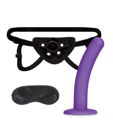 Lux Fetish 5" Dildo w/Strap On Harness Set