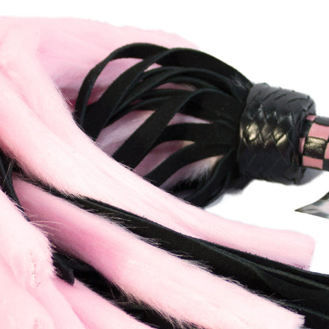 Suede and Fluff Mini Flogger