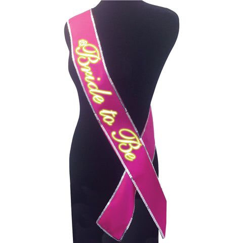 Bride to Be Glow Sash