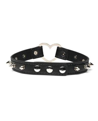 Master Series Spiked Heart Choker