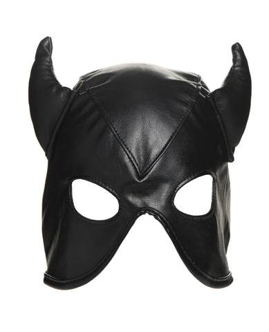 Master Series Dungeon Demon Bondage Hood w/Horns