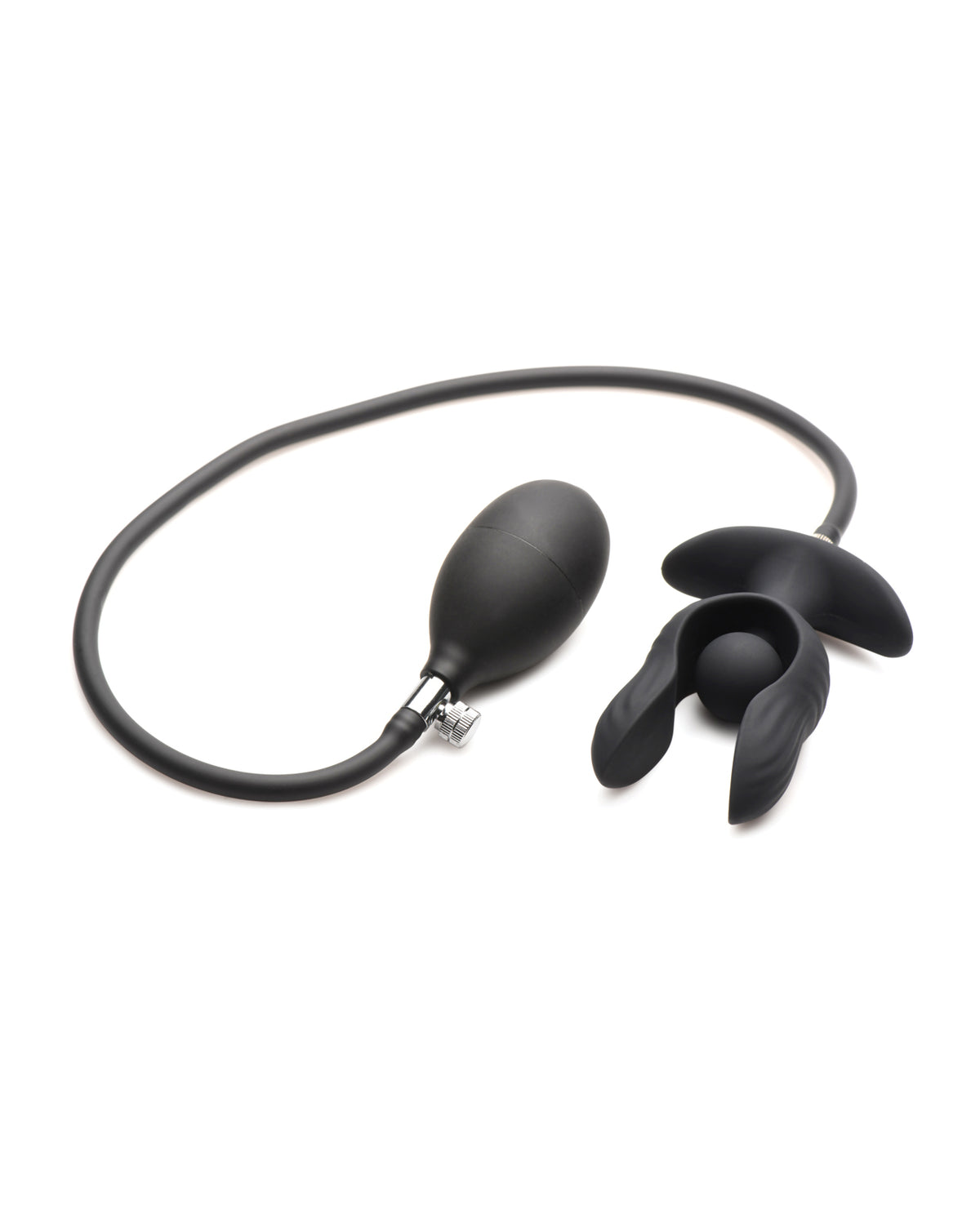 Master Series Dark Pearl Inflatable Vibrating Butt Plug w/Remote Control