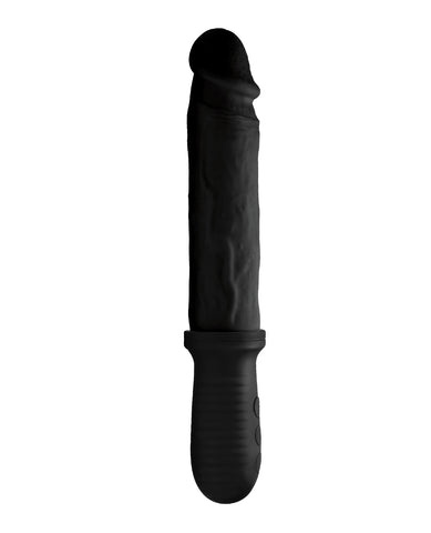 Master Series 8X Auto Pounder Vibrating & Thrusting Dildo w/Handle