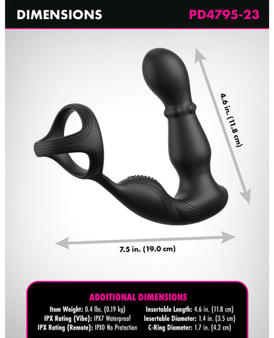 Anal Fantasy Elite Ass-Gasm Slide & Glide P-Spot Stimulator