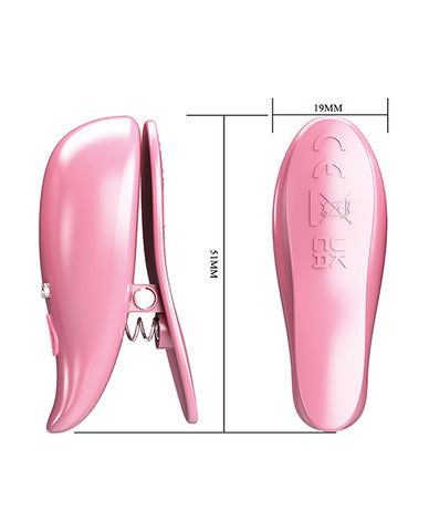 Pretty Love Leaf Wireless Vibrating Nipple Clamps