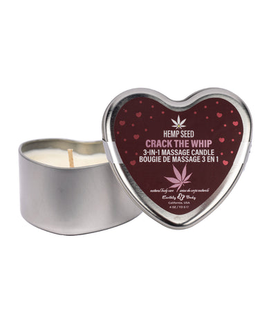 Earthly Body 2025 Valentines 3 in 1 Massage Heart Candle