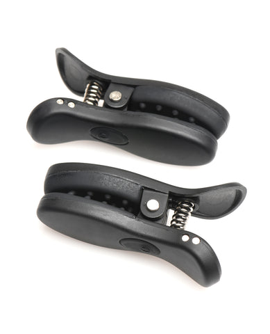 Master Series Dark Grip Vibrating Nipple Clamps