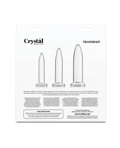 Crystal Anal Trainer Kit - Clear 3 pc Set