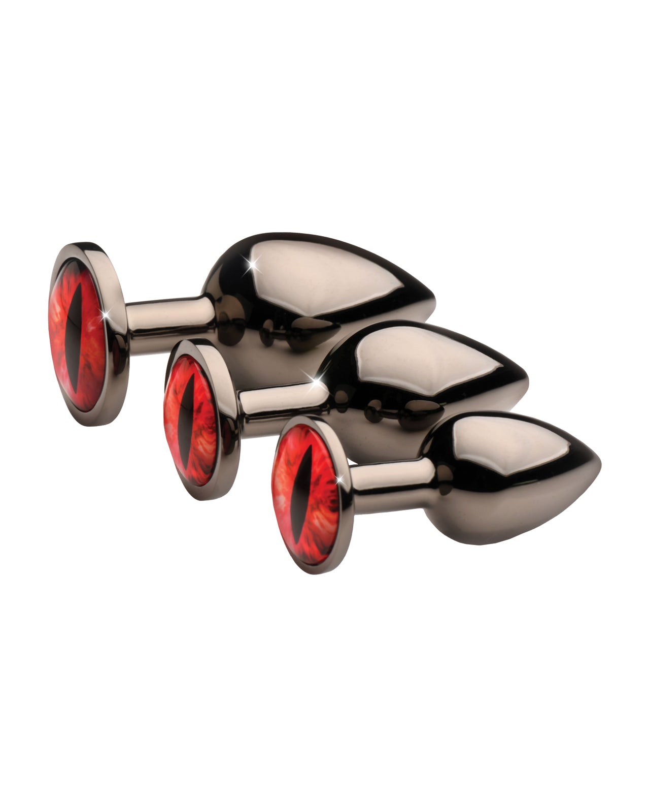 Creature Cocks - Sinister Eyes Red Eye Metal Butt Plug Set Enchantasys Creature Cocks - Sinister Eyes Red Eye Metal Butt Plug Set Enchantasys