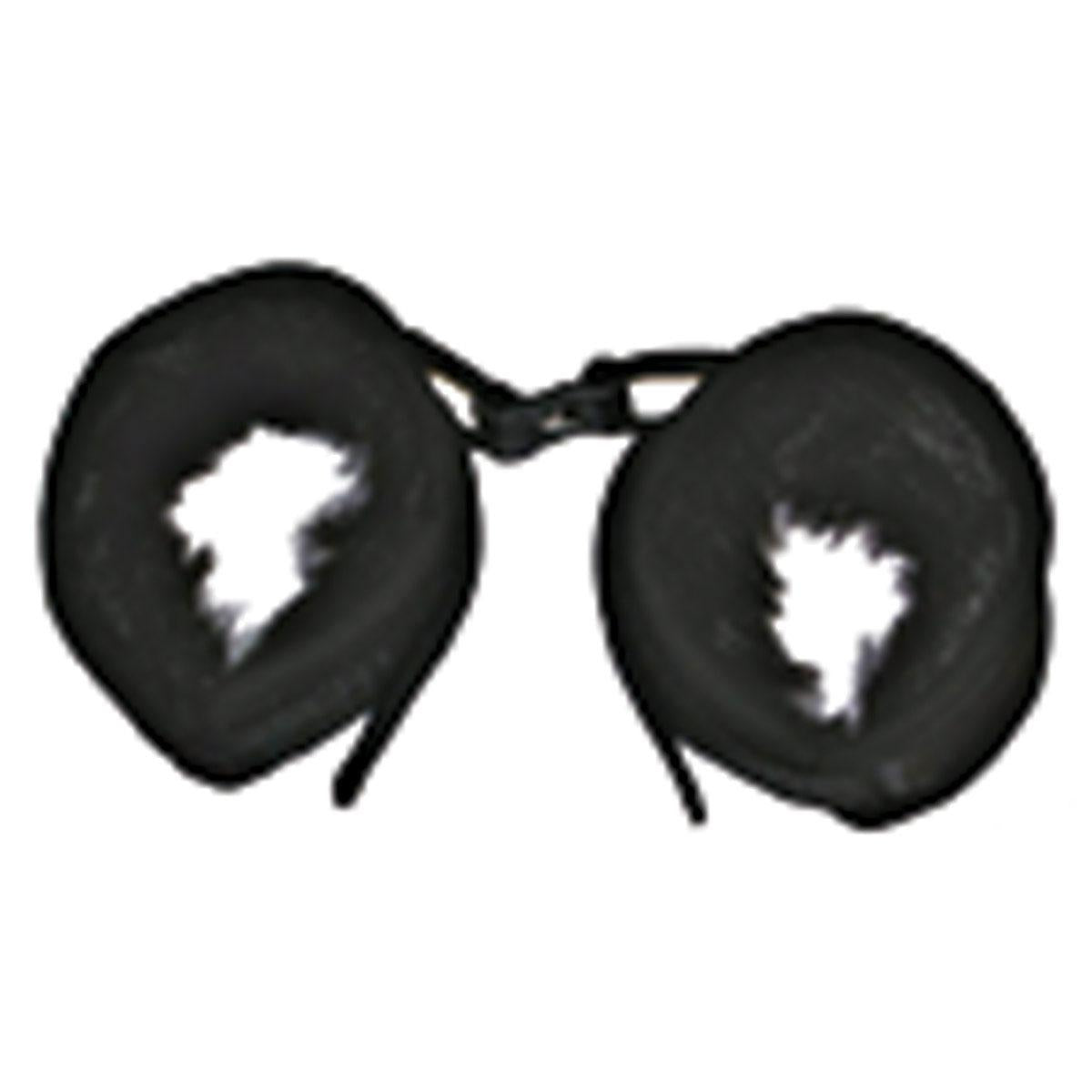 Mink Faux Fur Handcuffs Black