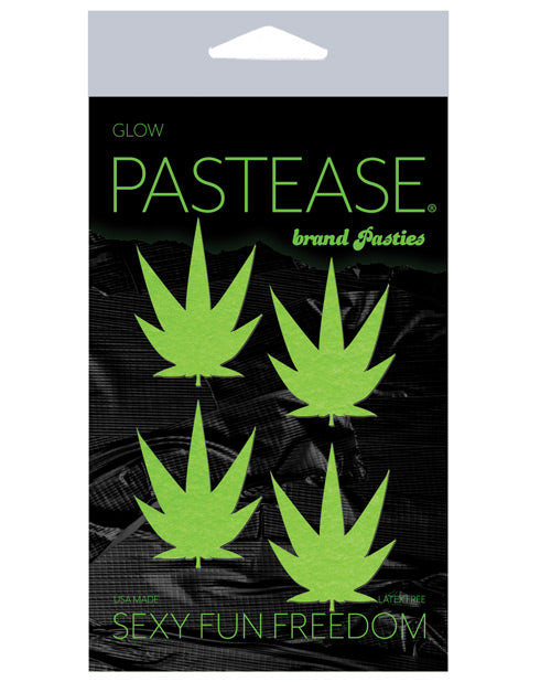 Pastease Petites Leaf - Glow In The Dark Green O/s Pack Of 2