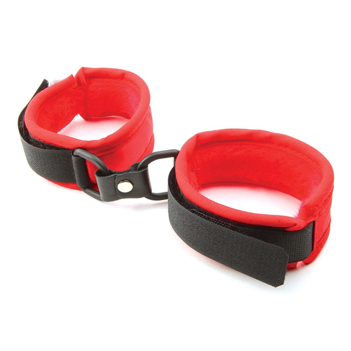 Red Faux Fur Handcuffs