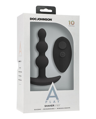 A Play Shaker Rechargeable Silicone Anal Plug W/remote