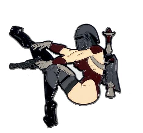 Geeky and Kinky Miss Mando Fett Pin