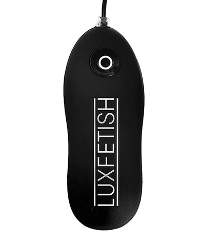Lux Fetish 4" Inflatable Vibrating Butt Plug W/suction Base