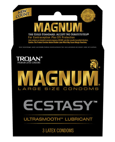 Trojan Magnum Ecstasy Ultrasmooth Lubricated Condoms 10pk