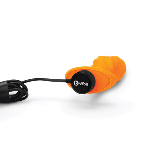 B-Vibe Texture Plug Swirl Orange (Medium)