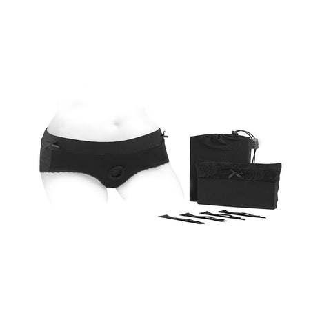 SpareParts Bella Harness Black/Black Nylon