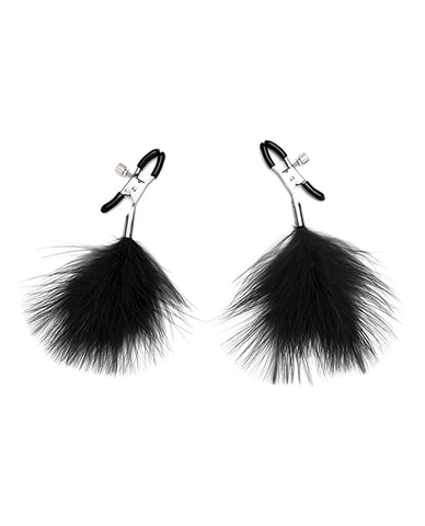 Lux Fetish Feather Nipple Clips